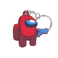 Kľúčenka kľúčenka pre deti herná kľúčenka AMONG US červená