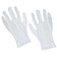 Nawilżające rękawiczki bawełniane, duże męskie, 6 par