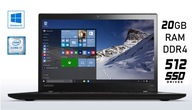 Notebook Lenovo ThinkPad T470s 14 " Intel Core i7 20 GB / 512 GB čierny