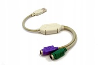 GMB Kabel Adapter przejściówka USB 2.0 na 2x PS/2