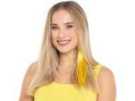 Felcsatolható haj melír neon sárga