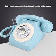 MS300A Telefon stacjonarny w stylu Retro Telefon błękit