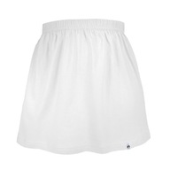 Dievčenská bavlnená sukňa vzdušná na leto biela 104/110