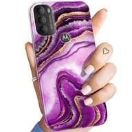 ETUI DO MOTOROLA MOTO G71 5G WZORY RÓŻOWY MARMUR PURPURA RÓŻ MARMUR OBUDOWA