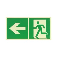 Znak Kierunek wyjścia ewakuacyjnego - w lewo