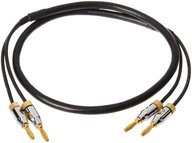 Kabel głośnikowy z wtykami bananowymi Amazon Basics czarny 0,9 m