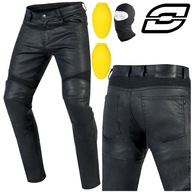 SPODNIE MOTOCYKLOWE | OZONE RUSH BLACK | MĘSKIE JEANSY ARAMIDOWE + GRATIS