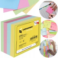 IRODAI KOCKA KÁRTYÁK 76x76mm 400db RAGASZTOTT MIX SZÍNES LAPOK BLOKK