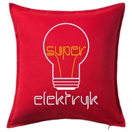 SUPER ELEKTRIKÁR ELEKTRIKA NÁPAD vankúš darček