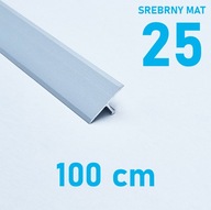 Spojovacia lišta prahová TEOWNIK 25 mm STRIEBORNÁ MAT 1 m