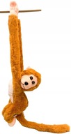 Plyšová závesná opička na suchý zips so zvukom 67 cm