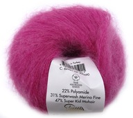 SUPER KID MOHAIR 21 RÓŻ OSTR Gazzal 25g 237m 15399