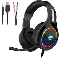 SŁUCHAWKI GAMINGOWE HEADSET GRACZA PC PS4 RGB LED