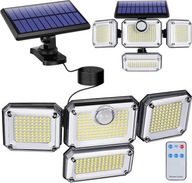 LAMPA SOLARNA LED 4w1 ZEWNĘTRZNA ULICZNA CZUJNIK RUCHU ZMIERZCHU + PILOT