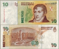 Argentína 10 Pesos 2003 P-354b UNC