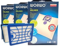 12x worki do odkurzacza Zelmer Odyssey Explorer Floris Roto Elf+filtr Hepa