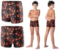 Chlapčenské plavky čierne šortky do bazéna šortky pre deti kúpacie 152