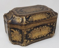 Pudełko na herbatę złocone Chiny XIX wiek