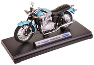 TRIUMPH BONNEVILLE 02 MODEL KOV WELLY MOTOR 1:18 MODRÝ