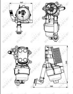 NRF NRF31752 CHLODNICA OLEJU Z OBUDOWA FILTRA OLEJU