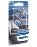 SADA ŽIAROVIEK W5W PHILIPS WHITE VISION ULTRA