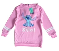 BLUZA LILO I STITCH DZIEWCZĘCA DZIECIĘCA Z KAPTUREM ORYGINALNA STICH TUNIKA