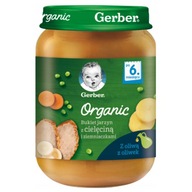 Príkrm Kytica zeleniny s teľacím mäsom a zemiakmi 190g Gerber Organic