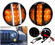 LED DENNÉ SVETLÁ  SMEROVKY DRL 2V1 JEEP WRANGLER JK 2007-2018