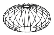 Klosz druciany METAL do lamp na E27 LOFT elipsa xl 35cm