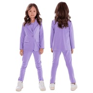 Fialový oblek sako + nohavice All For Kids 104/110