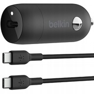 Belkin Ładowarka samochodowa - USB-C PD 3.0 3A PPS 30W +kabel USB-C, szybka