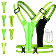 LED SZELKI ODBLASKOWE ROWER MOTOR KAMIZELKA ODBLASKOWA DROGOWA BIEGANIE