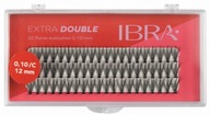 Ibra - EXTRA DOUBLE Kępki sztucznych rzęs - 12 mm