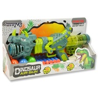 786111 PISTOLET DINOZAUR NA STRZAŁKI PIANKOWE I PLASTIKOWE KULE PEGAZ