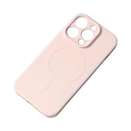 Silikónové puzdro s MagSafe pre iPhone 15 Pro Max Silicone Case ružové