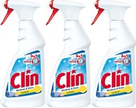 Tekutý prostriedok na umývanie okien Clin Lemon Citrónový sprej 3ks