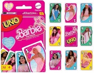 UNO Barbie Gra Karciana Zestaw 112 Kart Karty Do Gry Rodzinna Imprezowa