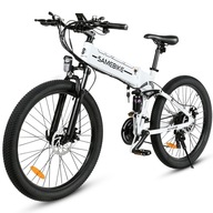 Elektrický bicykel Samebike LO26-II-FT rám 17,5 palca koleso 26 " biela 750 W