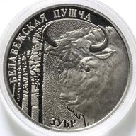 1 rubel 2001 Puszcza Białowieska - Żubr - Białoruś