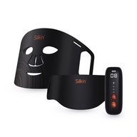 Maska LED na twarz i szyję Silk'n Dual LED Mask czarna przeciwzmarszczkowa