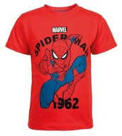 Koszulka T-shirt chłopięcy SPIDERMAN 110/116 Bawełna Marvel 5+