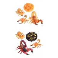 Sada 8 figúrok a figúrok simulujúcich životný cyklus škorpióna a vzdelávacie
