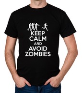 koszulka KEEP CALM AND AVOID ZOMBIES prezent