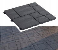 TERASZPADLÓ KOMPOZIT TERASZPADLÓ VADSO ANTRACIT 30x30x1,5cm