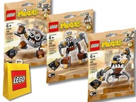 LEGO 41538 41537 41536 Mixels KOMPLET Gox, Kamzo, Jinky + GRATIS