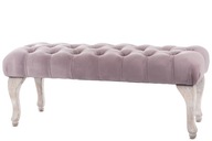 ružový štýlový prešívaný sedák lavica ludwik glamour