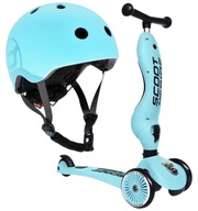 SCOOTANDRIDE BlueBerry ZESTAW HULAJNOGA Jeździk 2w1 + KASK z LED S - M 2+