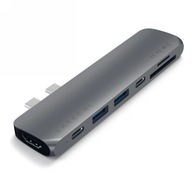 SATECHI ALUMINIOWY HUB Z PODWÓJNYM USB-C MACBOOK