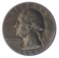 1/4 dolara Quarter Dollar - Waszyngton - D - 1982