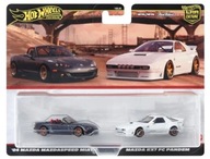 HOT WHEELS Premium '04 Mazda MIATA & Mazda RX7 FC Pandem 2-Pack